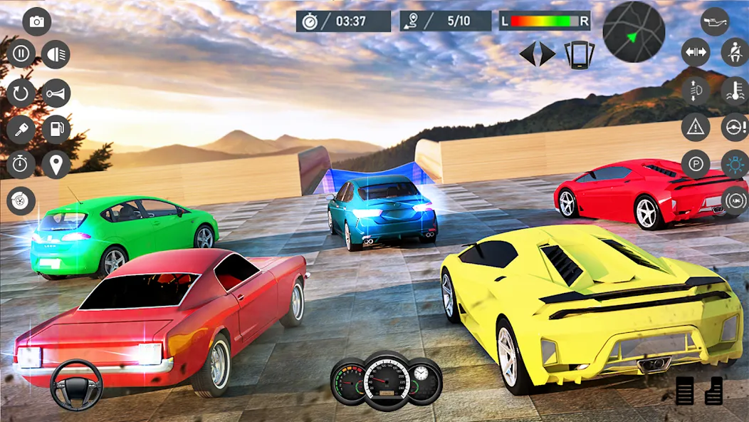 Water Slide Car Race games [MOD: без рекламы и все машины открыты] (Бесплатно / APK) — скриншот 3