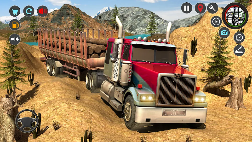 Скачать Transport Simulator Truck Game [MOD: безлимитные деньги и топливо] — скриншот 1