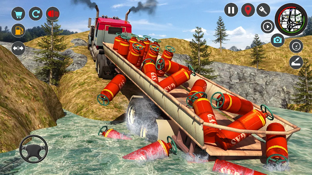 Скачать Transport Simulator Truck Game [MOD: безлимитные деньги и топливо] — скриншот 2