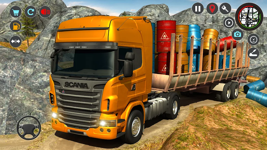 Скачать Transport Simulator Truck Game [MOD: безлимитные деньги и топливо] — скриншот 4