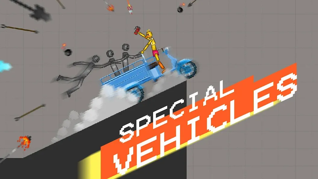 Dismounting Playground [MOD: безлимитные деньги и все машины открыты] на Андроид — скриншот 5