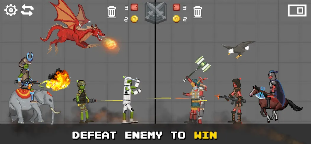 Скачать взлом Battle Sandbox [MOD: безлимитные ресурсы и все юниты открыты] — скриншот 4