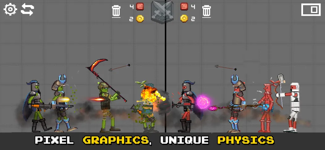 Скачать взлом Battle Sandbox [MOD: безлимитные ресурсы и все юниты открыты] — скриншот 5