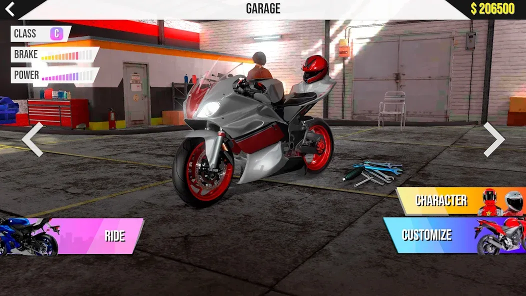 Motorcycle Real Simulator [MOD: безлимитные деньги и топливо] — Скачать бесплатно (APK) — скриншот 1