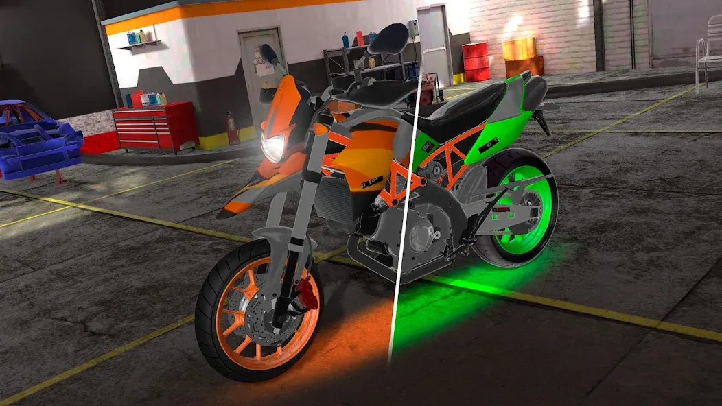 Motorcycle Real Simulator [MOD: безлимитные деньги и топливо] — Скачать бесплатно (APK) — скриншот 2