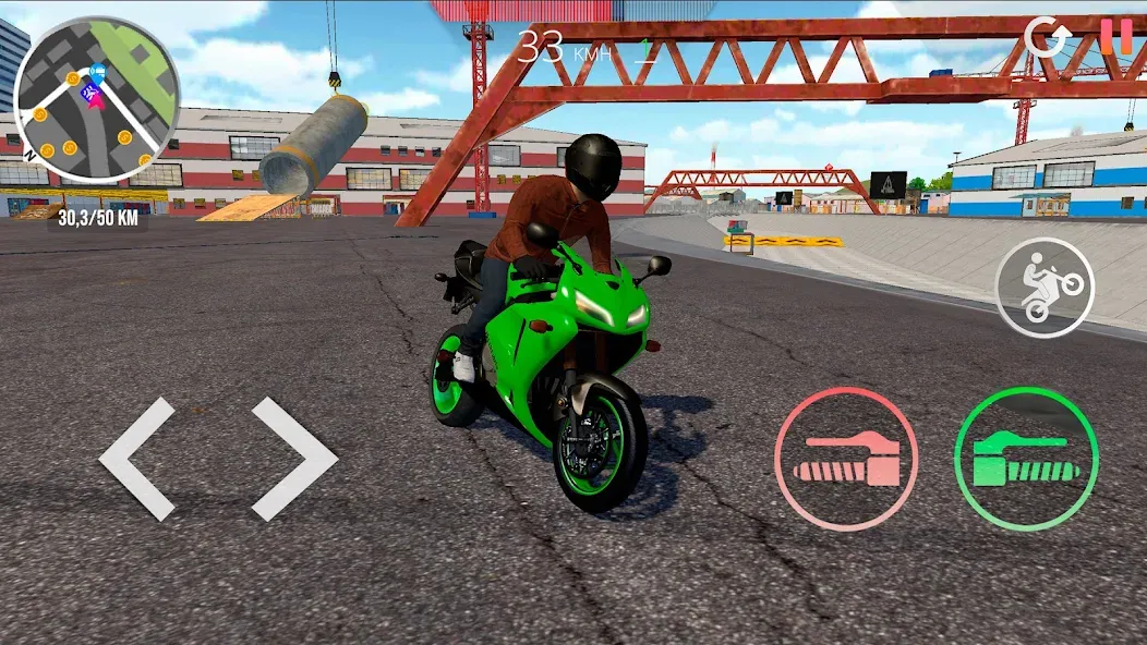 Motorcycle Real Simulator [MOD: безлимитные деньги и топливо] — Скачать бесплатно (APK) — скриншот 5