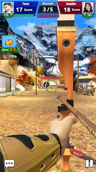 Взломанная Archery Battle 3D [MOD: безлимитные монеты и стрелы] на Андроид — скриншот 2