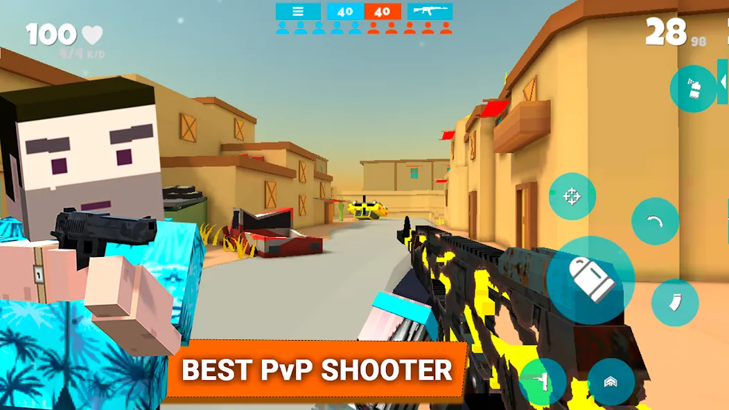 Fan of Guns: FPS Pixel Shooter [MOD: безлимитные деньги и оружие] последняя версия — скриншот 1