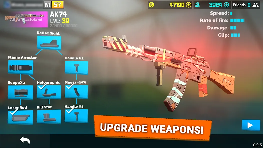 Fan of Guns: FPS Pixel Shooter [MOD: безлимитные деньги и оружие] последняя версия — скриншот 4