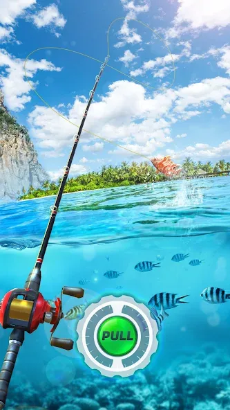 Скачать Fishing Rival 3D [MOD: безлимитные деньги и энергия] — скриншот 1