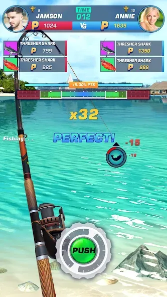 Скачать Fishing Rival 3D [MOD: безлимитные деньги и энергия] — скриншот 5