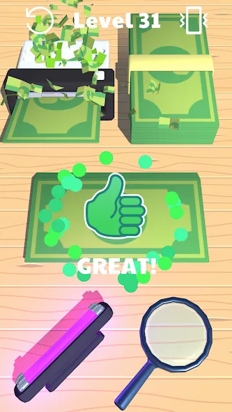 Money Buster [MOD: безлимитные деньги и все уровни открыты] последняя версия — скриншот 3