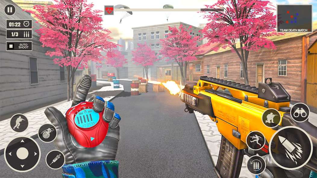 Скачать Offline War Shooting Games 3D [MOD: безлимитные патроны и оружие] — скриншот 2