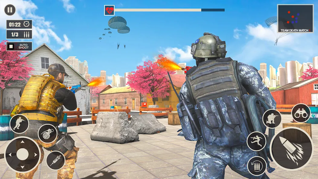 Скачать Offline War Shooting Games 3D [MOD: безлимитные патроны и оружие] — скриншот 4