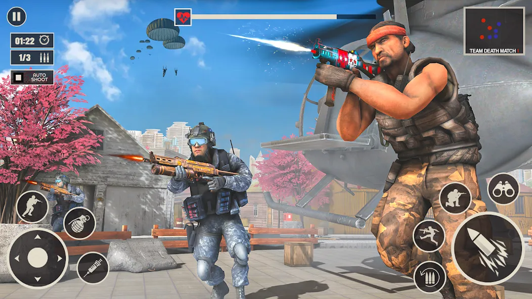 Скачать Offline War Shooting Games 3D [MOD: безлимитные патроны и оружие] — скриншот 5
