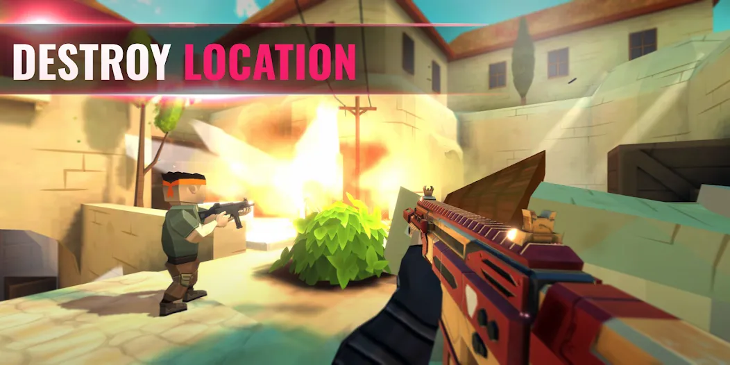 Скачать взлом Tactic Shot: FPS Action 4v4 [MOD: безлимитные патроны и здоровье] — скриншот 4
