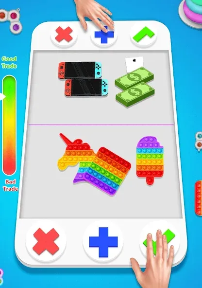Скачать fidget trading: trade toys 3D [MOD: все игрушки разблокированы] — скриншот 3