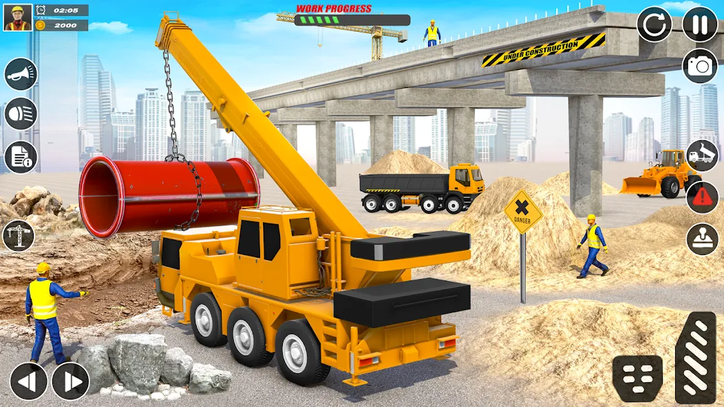 Скачать взлом City Builder Construction Sim [MOD: безлимитные деньги и все уровни] — скриншот 3