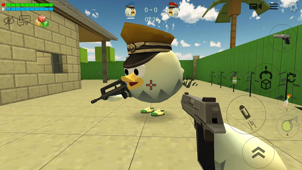 Взломанная Chicken Gun [MOD: много денег и оружия] на Андроид — скриншот 2