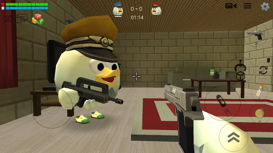 Взломанная Chicken Gun [MOD: много денег и оружия] на Андроид — скриншот 3