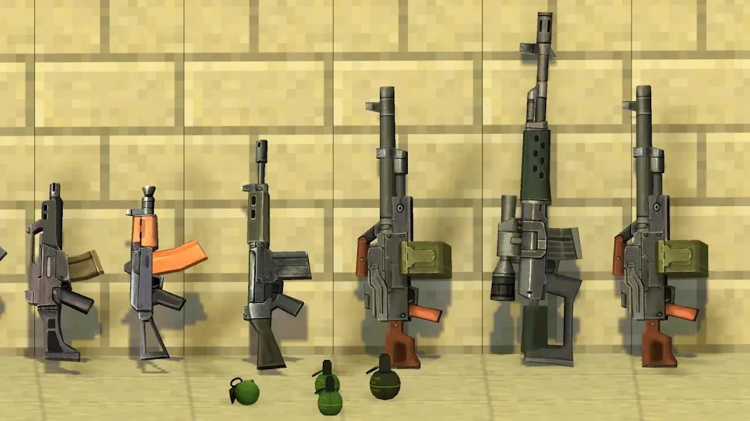Скачать взлом StrikeBox: Sandbox&Shooter [MOD: безлимитные ресурсы и оружие] — скриншот 2