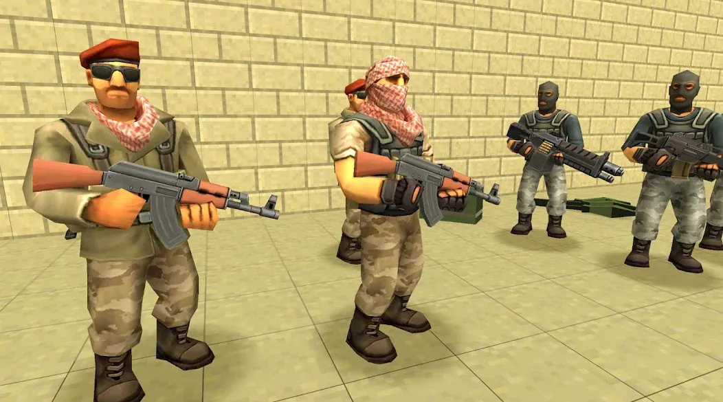 Скачать взлом StrikeBox: Sandbox&Shooter [MOD: безлимитные ресурсы и оружие] — скриншот 3