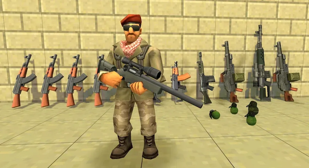 Скачать взлом StrikeBox: Sandbox&Shooter [MOD: безлимитные ресурсы и оружие] — скриншот 5