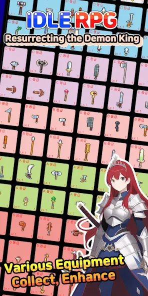Скачать Idle RPG : Reviving Demon King [MOD: безлимитные ресурсы и усиленные герои] — скриншот 5
