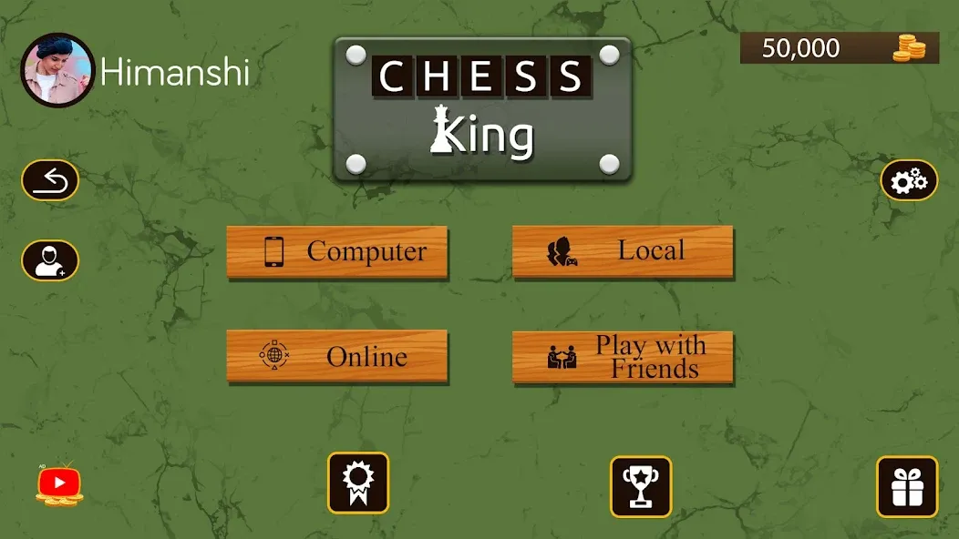 Взломанная Chess King™- Multiplayer Chess [MOD: много игроков и умные ходы] на Андроид — скриншот 1
