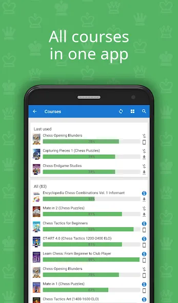 Chess King - Learn to Play [MOD: открыты все уроки и задачи] (Бесплатно / APK) — скриншот 2