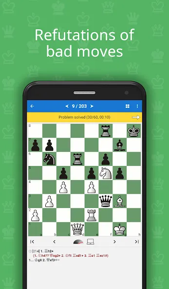Chess Tactics for Beginners [MOD: решены все шахматные задачи] последняя версия — скриншот 3
