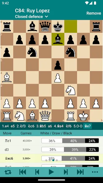 Взломанная Chess Opener Lite [MOD: расширенный доступ к шахматным дебютам] на Андроид — скриншот 1