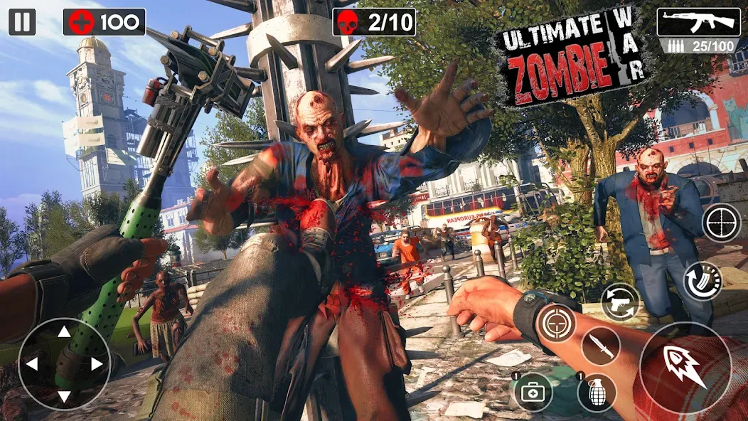 Скачать взлом Zombie Games 3d 2024 : fps War [MOD: безлимитные патроны и здоровье] — скриншот 1