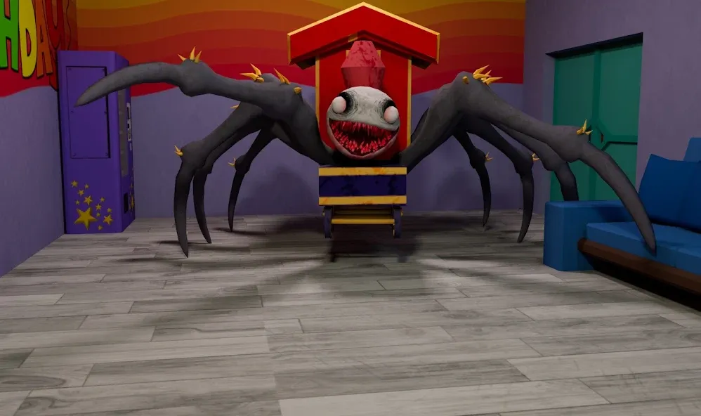 Spider Train Monsters Survival [MOD: безлимитные ресурсы и бессмертие] последняя версия — скриншот 4