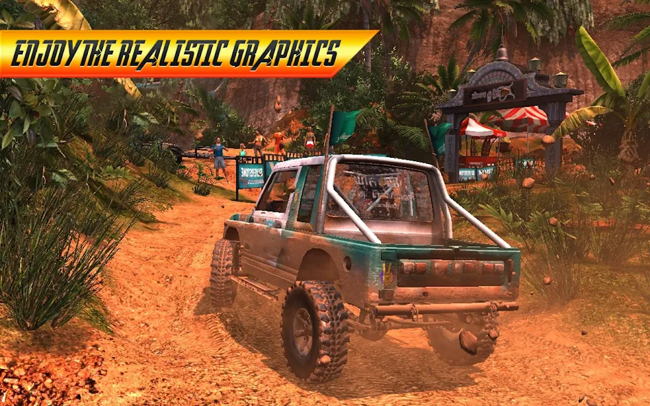 Скачать Offroad Jeep Driving Simulator [MOD: безлимитные деньги и топливо] на телефон — скриншот 4