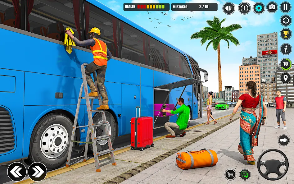 City Bus Simulator 3D Bus Game [MOD: без рекламы и много денег] последняя версия — скриншот 3