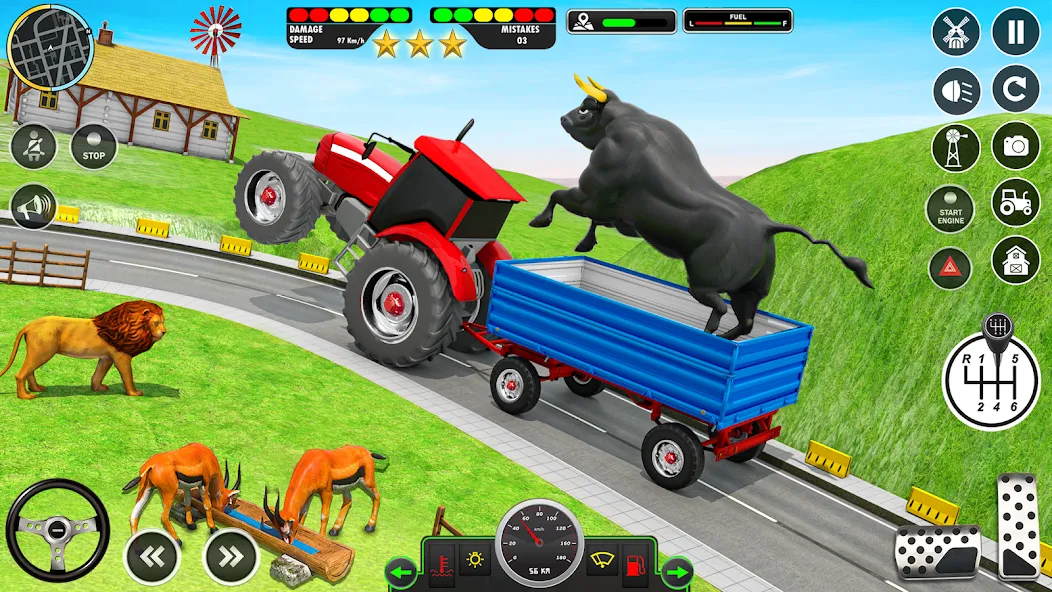 Скачать Animal Transport Truck Game 3D [MOD: безлимитные деньги и все животные открыты] на телефон — скриншот 3