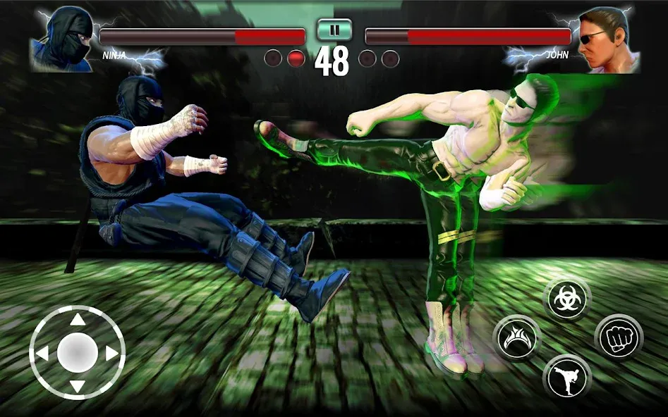 Ninja Games Fighting: Kung Fu [MOD: безлимитные деньги и урон] — Скачать бесплатно (APK) — скриншот 2