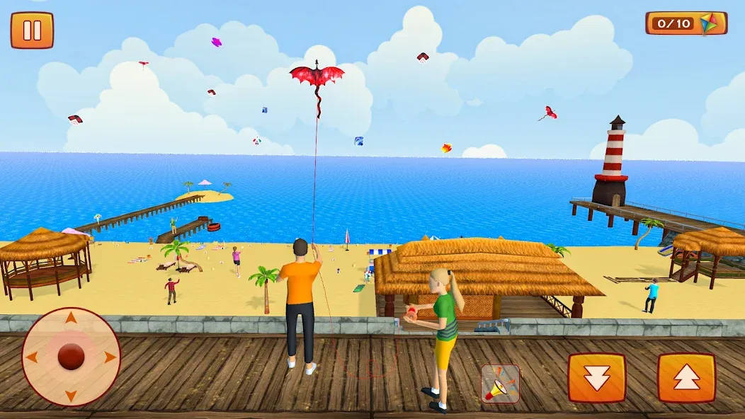 Kite Game: Kite Flying Game 3D [MOD: без рекламы и все уровни открыты] последняя версия — скриншот 1