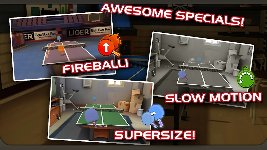 Ping Pong Masters [MOD: безлимитные монеты и разблокированы ракетки] — Скачать бесплатно (APK) — скриншот 4