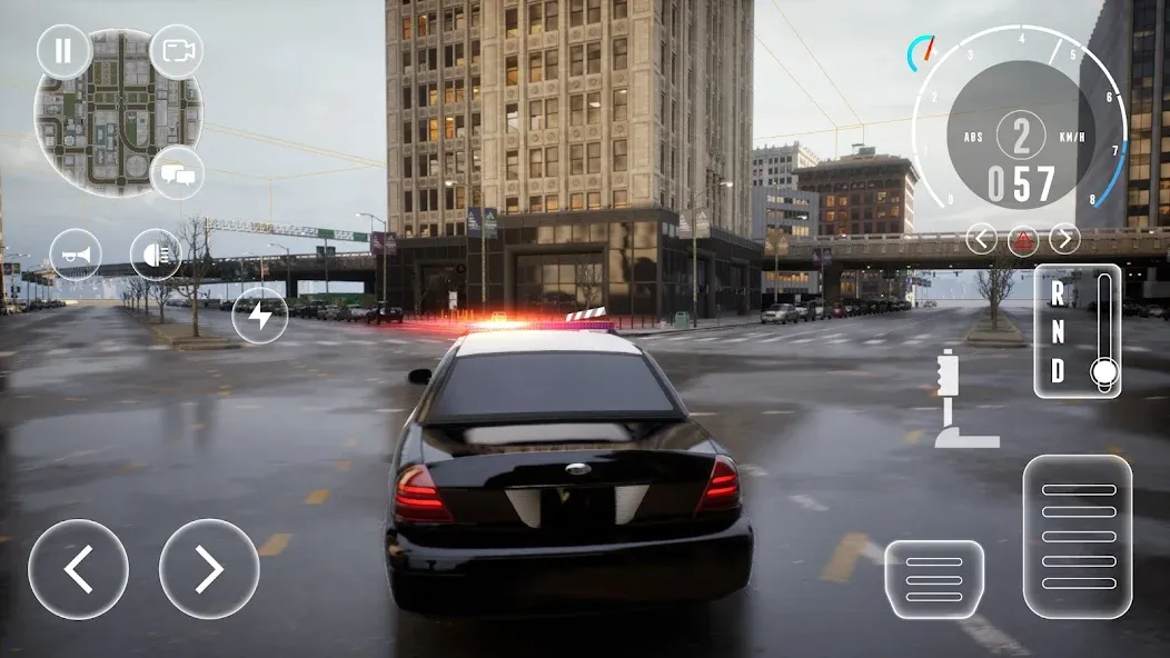 Police Car Simulator 2023 [MOD: безлимитные деньги и топливо] — Скачать бесплатно (APK) — скриншот 1