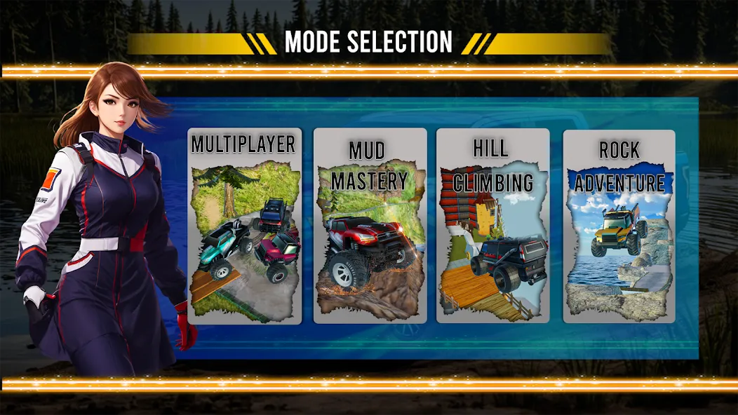 Mountain Climb 4x4 Car Games [MOD: безлимитные деньги и топливо] на Андроид — скриншот 3