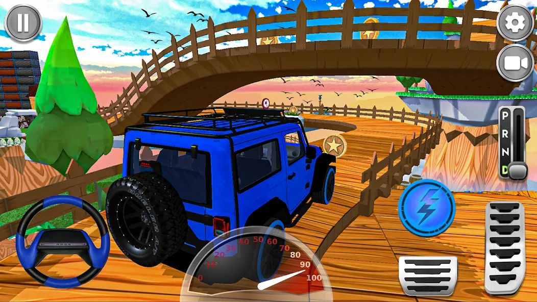 Mountain Climb 4x4 Car Games [MOD: безлимитные деньги и топливо] на Андроид — скриншот 5