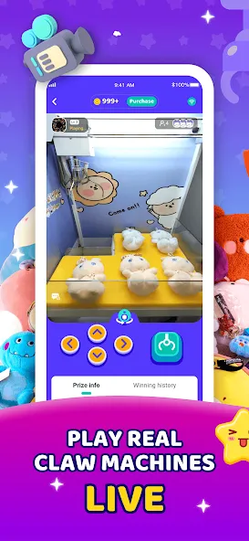 Взломанная Claw Eden - Real Claw Machine [MOD: безлимитные монеты и призы] на Андроид — скриншот 1