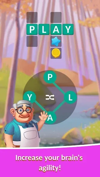 Взломанная Crocword: Crossword Puzzle [MOD: открыты все уровни и подсказки] на Андроид — скриншот 1