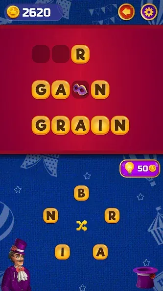 Circus Words: Magic Puzzle [MOD: без рекламы и подсказки доступны] — Скачать бесплатно (APK) — скриншот 4