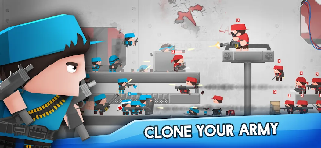 Clone Armies: Battle Game [MOD: безлимитные деньги и патроны] последняя версия — скриншот 1