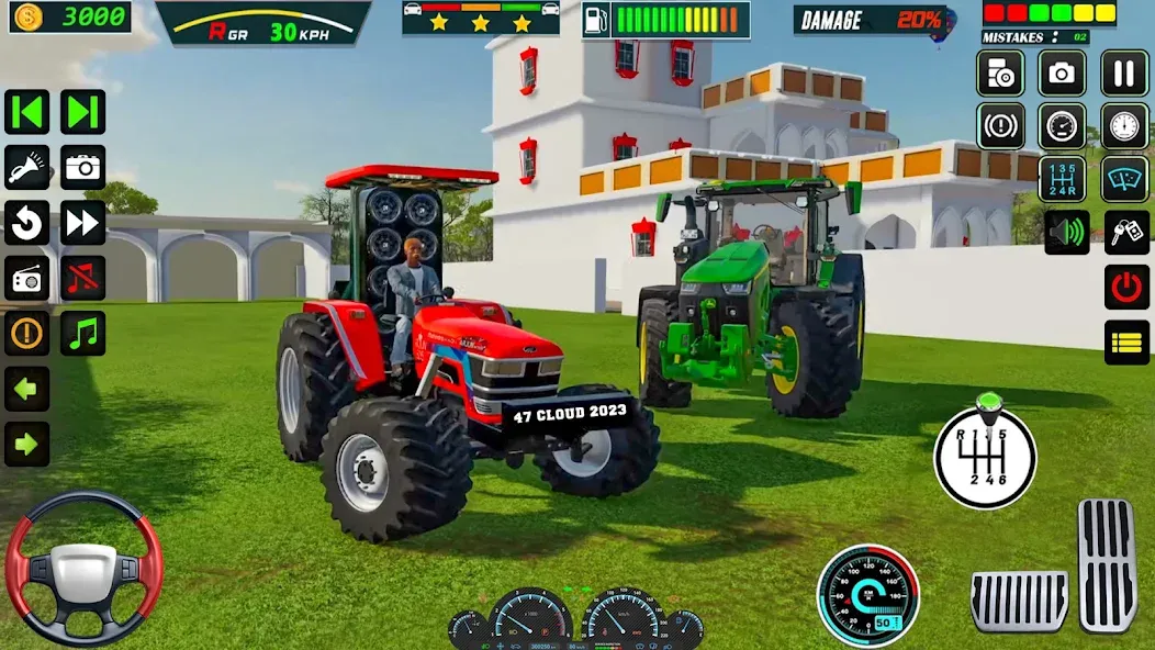 Взломанная US Tractor Farming Games 3d [MOD: безлимитные деньги и топливо] на Андроид — скриншот 1
