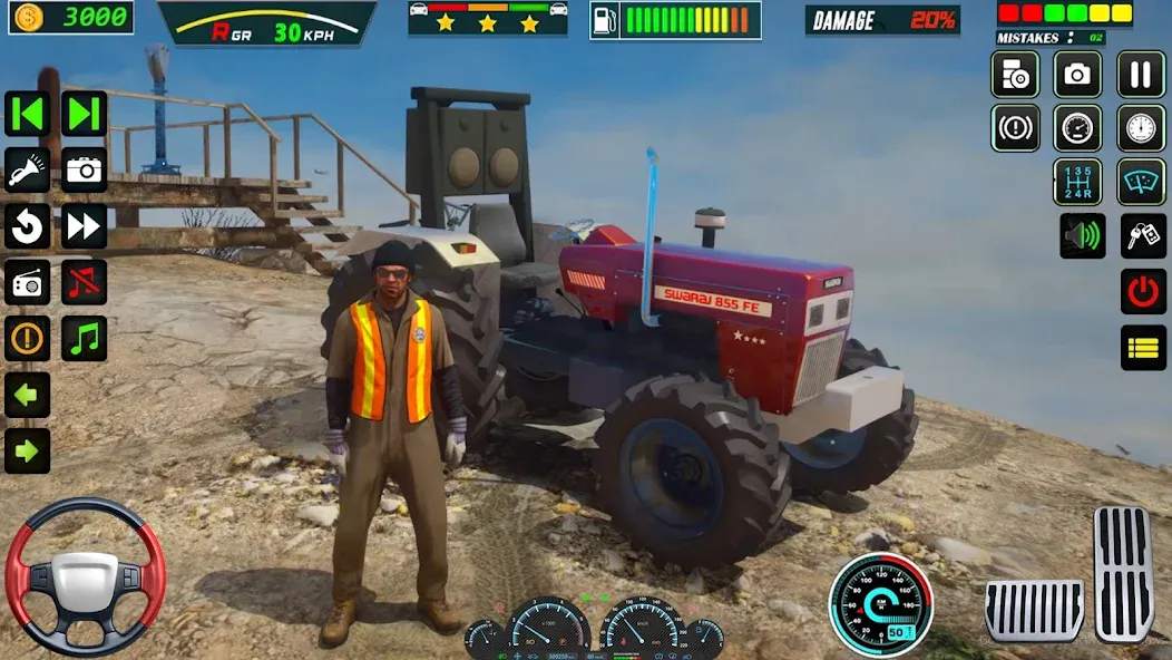 Взломанная US Tractor Farming Games 3d [MOD: безлимитные деньги и топливо] на Андроид — скриншот 3