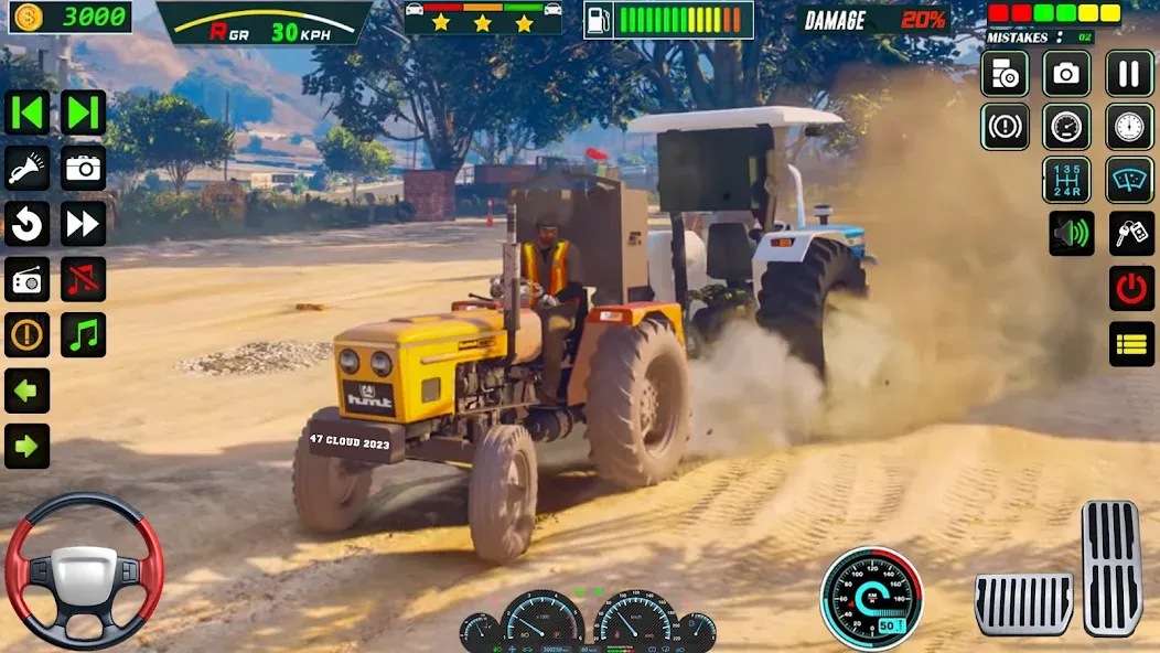 Взломанная US Tractor Farming Games 3d [MOD: безлимитные деньги и топливо] на Андроид — скриншот 4